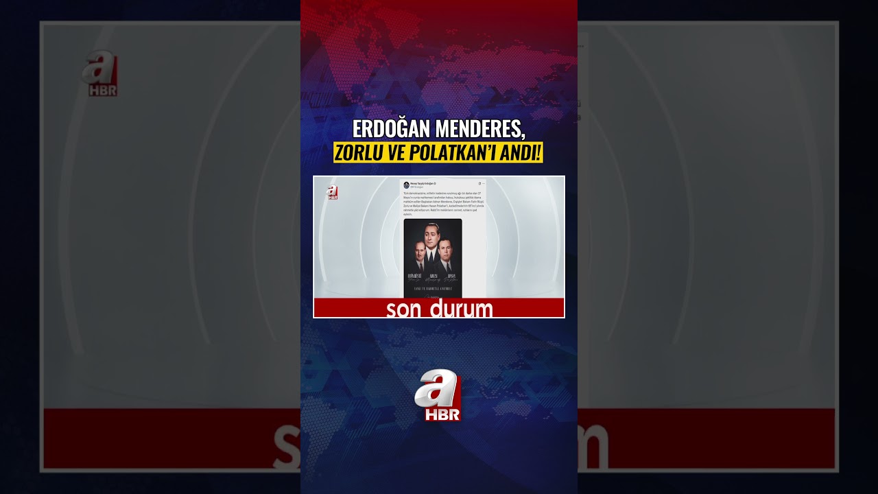 Başkan Erdoğan Menderes, Zorlu Ve Polatkan'ı Andı! #shorts