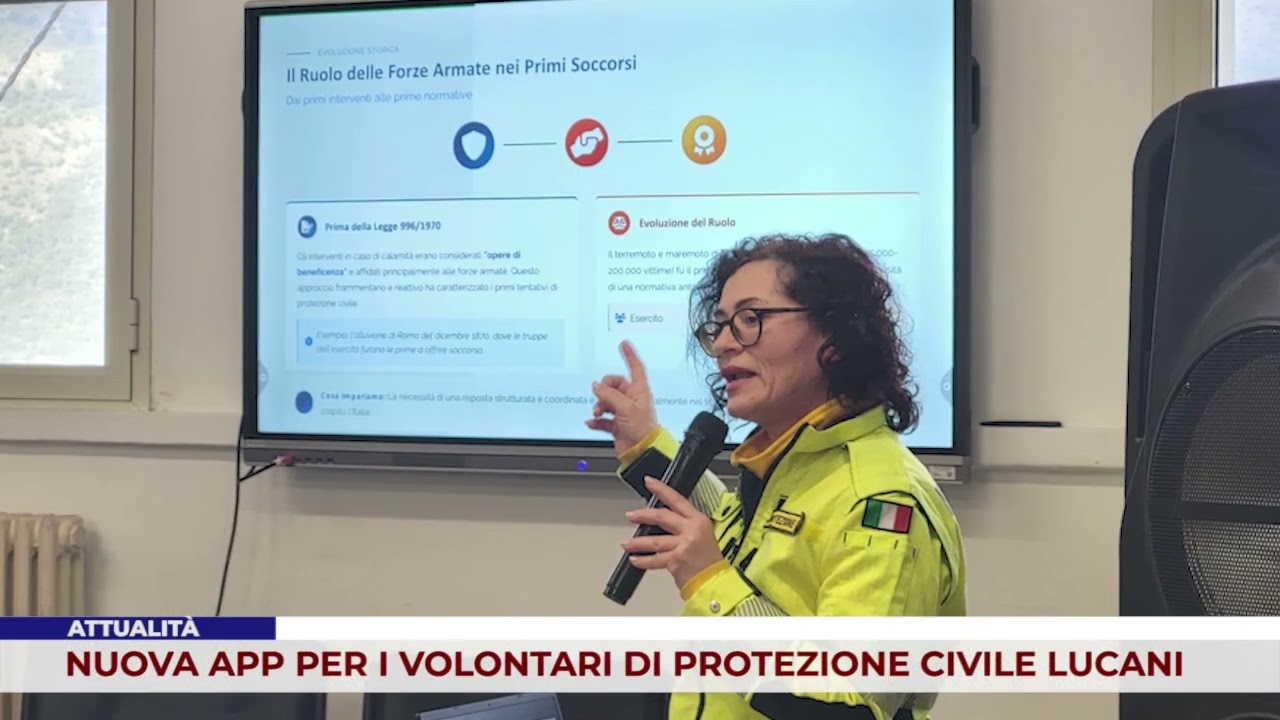 ATTUALITÀ. NUOVA APP PER I VOLONTARI DI PROTEZIONE CIVILE LUCANI