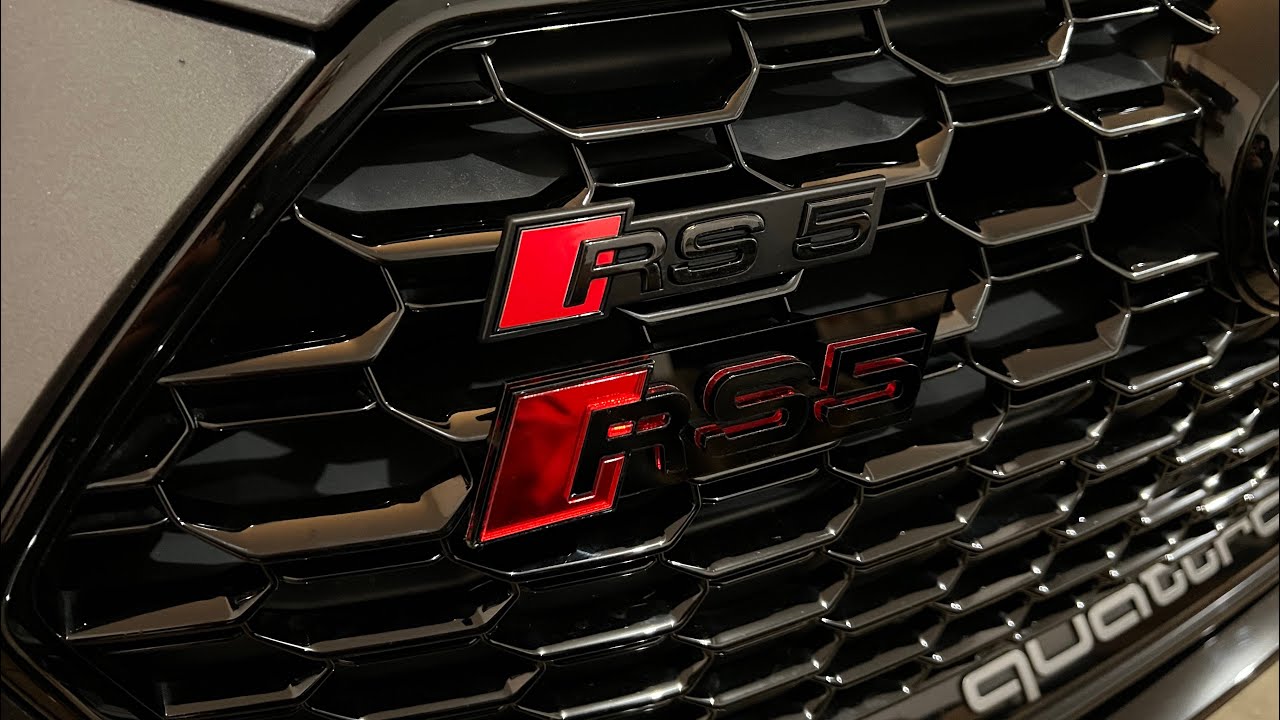 Audi RS5 Sportback Front Badge Removal!! Plus Custom Badges👌🏼 #AudiRS5
