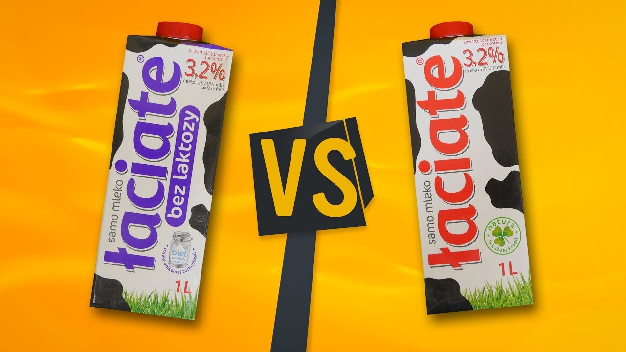 MLEKO BEZ LAKTOZY vs ZWYKŁE - które smakuje lepiej? Test smaku