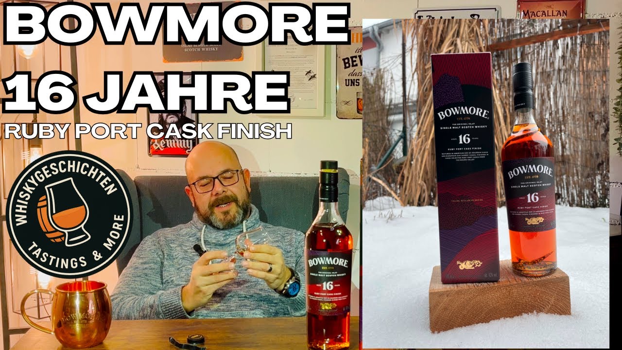 Bowmore 16 Jahre Ruby Port Cask Finish  - 43% Vol.