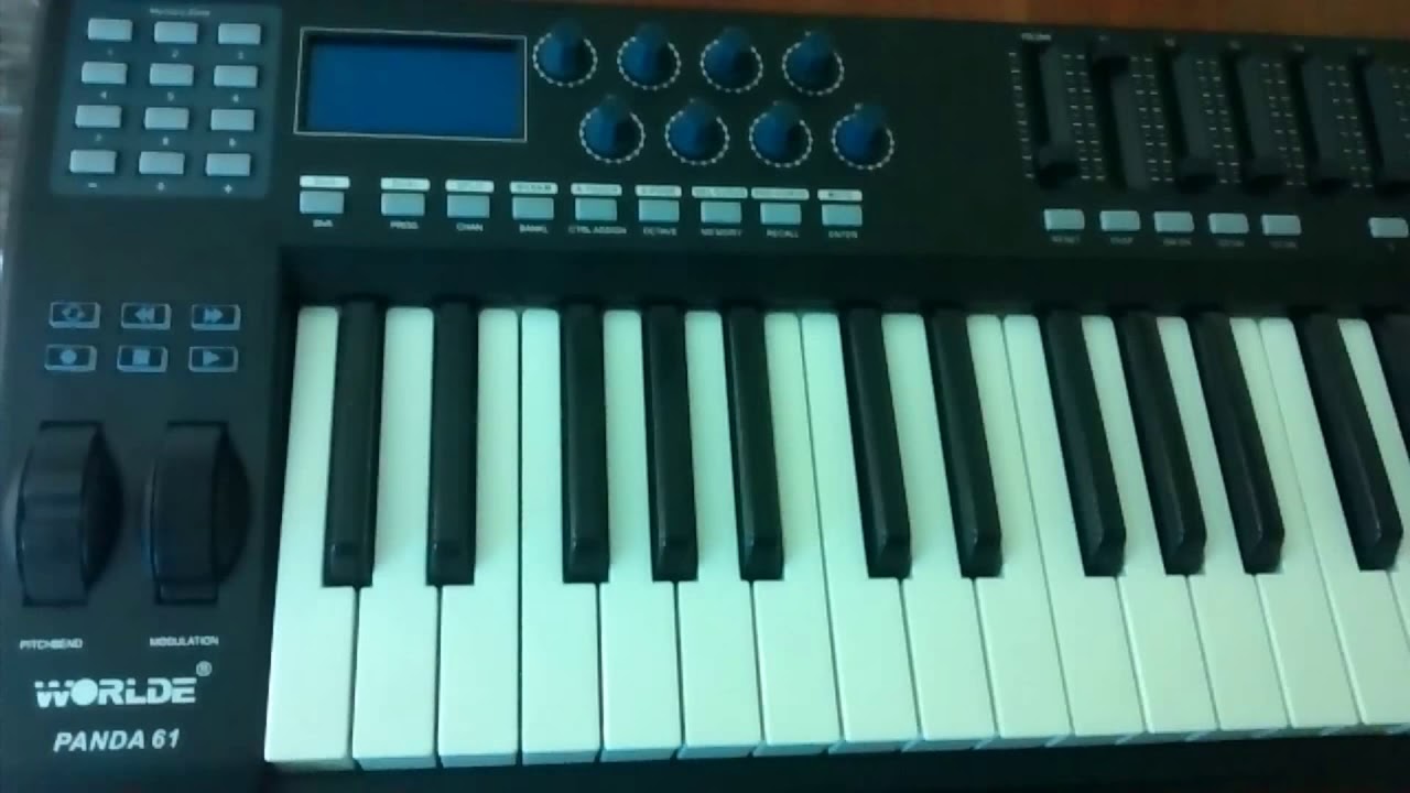 Controlador WORLDE Panda 61 teclas funcional!