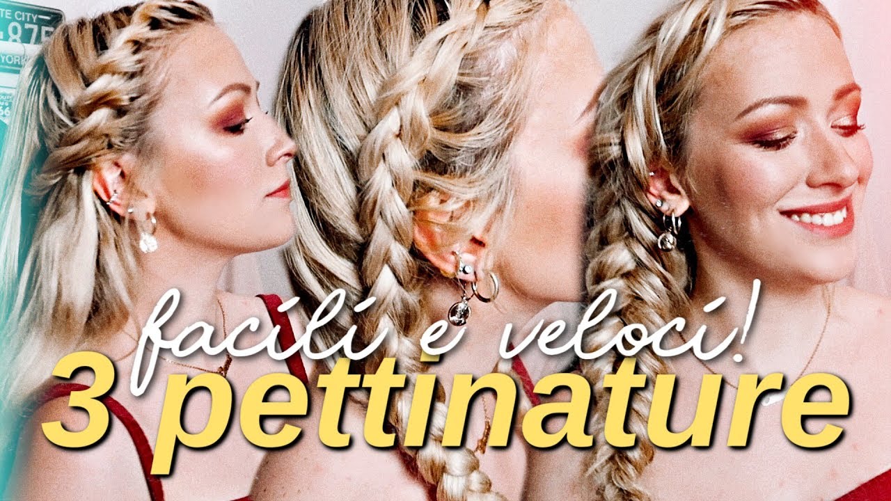 3 PETTINATURE FACILI E VELOCI PER L'ESTATE!!! (boxer braids, fishtail braid...)