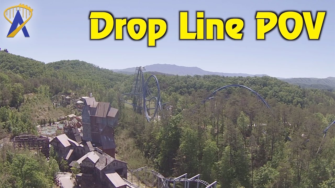 Drop Line free-fall tower POV at Dollywood