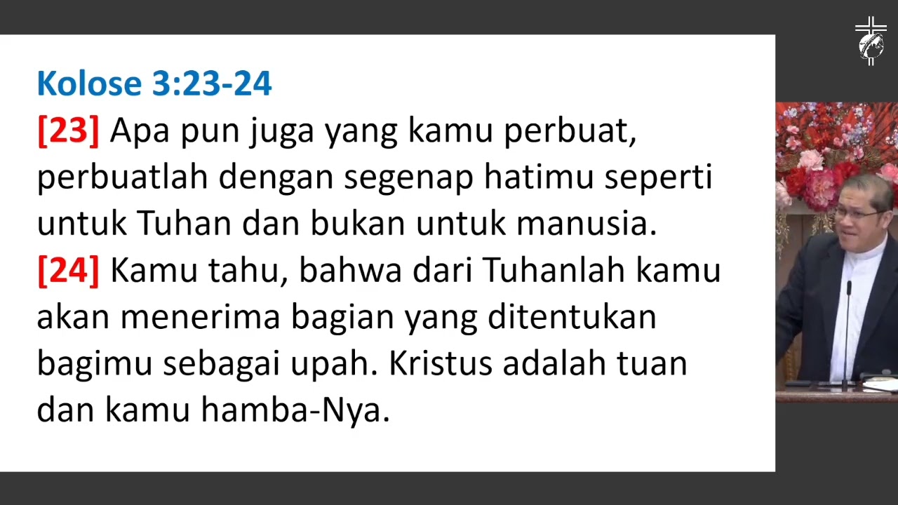 MELAYANI TUHAN SEBAGAI WUJUD KASIH DAN SYUKUR