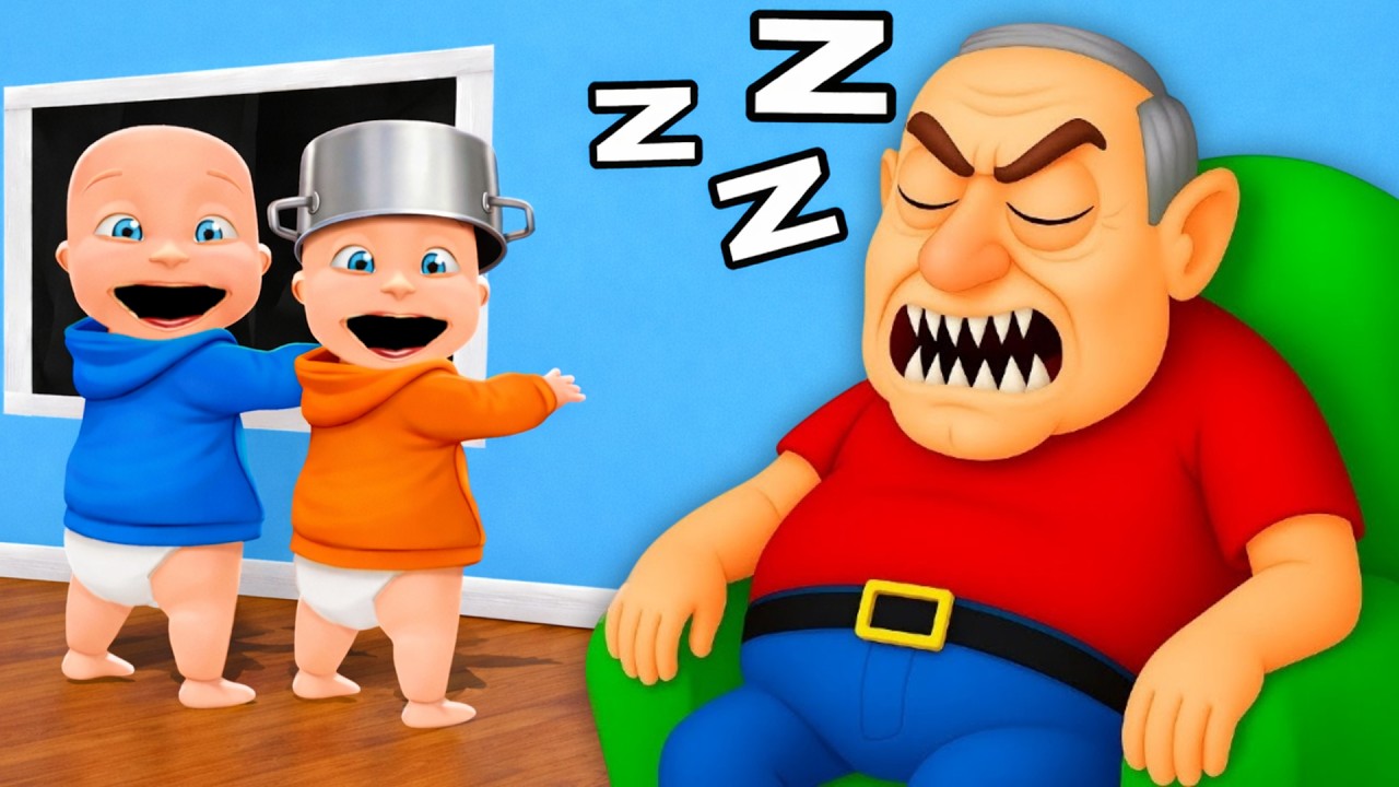 Baby Escapes EVIL GRANDPA!