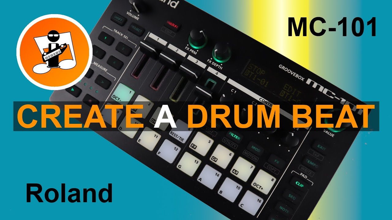 Создание барабанного бита на Roland MC-101