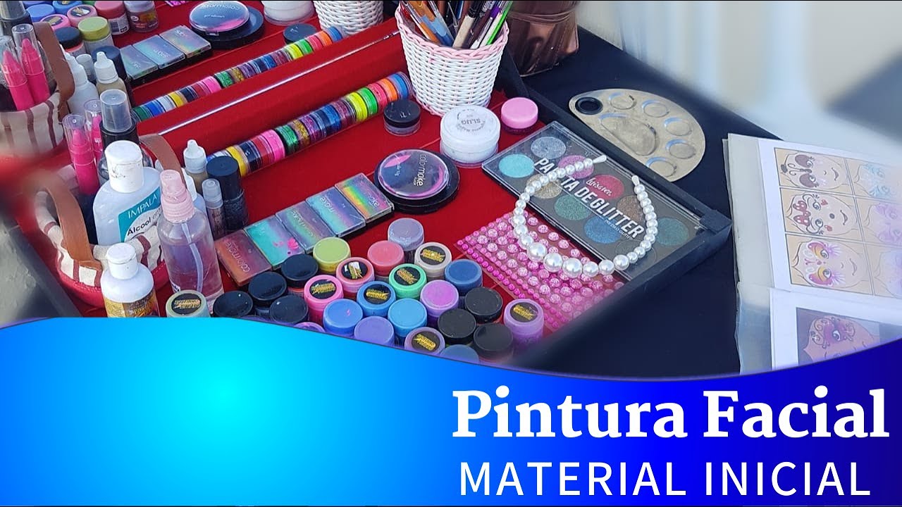 Material Inicial para Pintura Facial em festas infantis