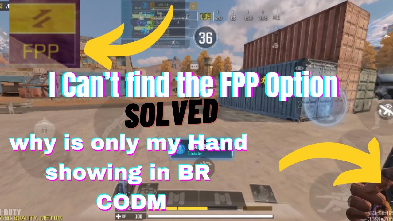 I can&rsquo;t find the FPP And TPP In BR Match CODM SOLVED| Why am I seeing only my hands in BR