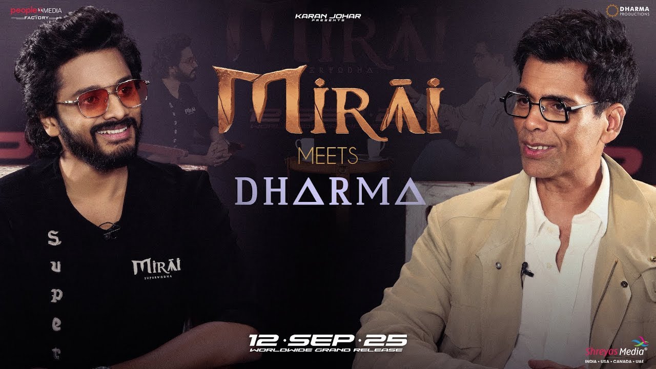 Mirai meets Dharma | Karan Johar x Teja Sajja | In cinemas 12th September