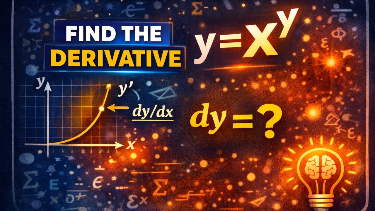 Find the Derivative | y = xʸ | Most Challenging Implicit DifferentiationAlternate |  Find dy/dx |