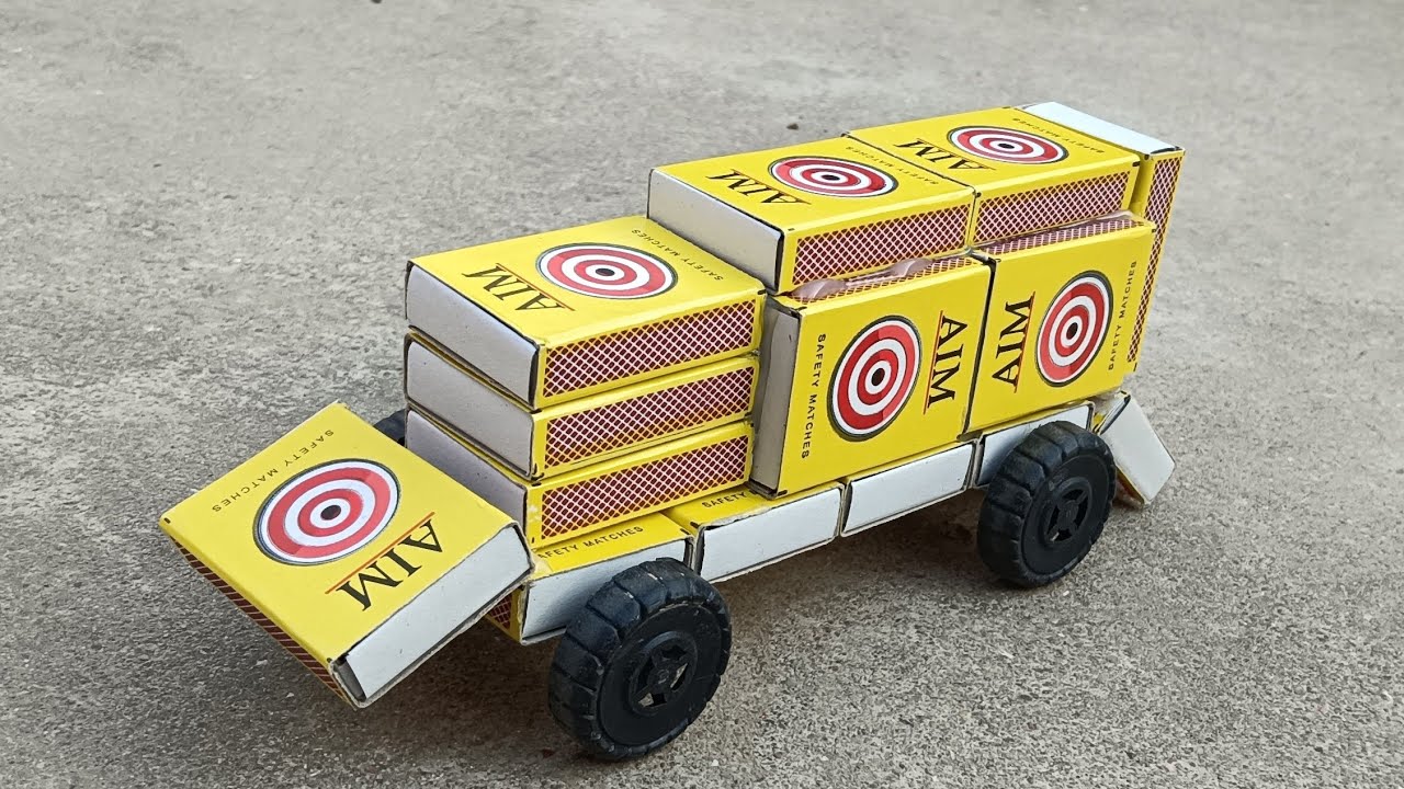 How To Make Matchbox Truck Toy  🚛 At Home - Diy Truck Toy - Mini Truck - Science Project