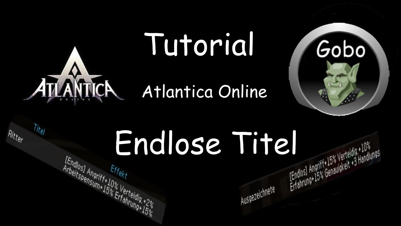 Atlantica Online Tutorial Endlose Titel (Deutsch/German)/HD