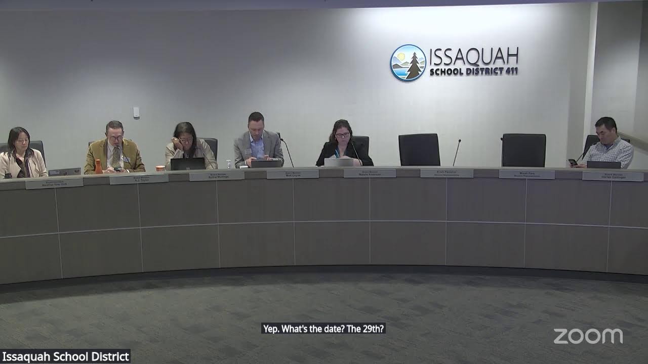 Issaquah School District Board Meeting 02/12/2026