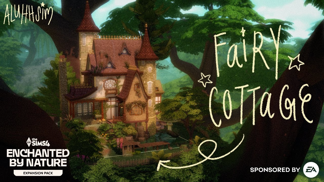 sleep as i build a fairy home with the NEW sims 4 pack! 🌙🧚‍♀️🍄 long play with commentary