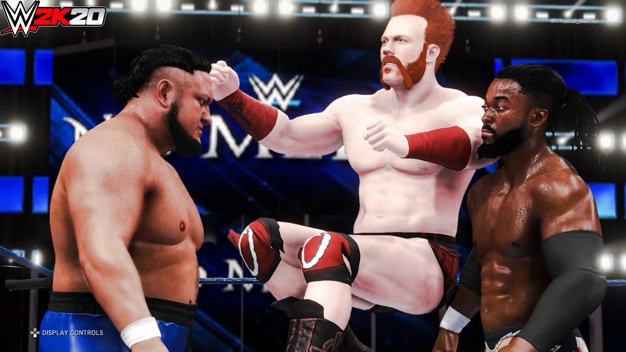 WWE 2K20 Sheamus VS. Kofi Kingston VS. Samoa Joe - WWE 2K20 Triple Threat Match | NXT Championship