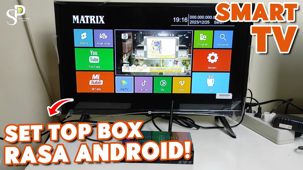 Set Top Box TV Digital Menjadi Smart TV Android | Upgrade STB Matrix Apple Merah HD V2.7.2 Terbaru