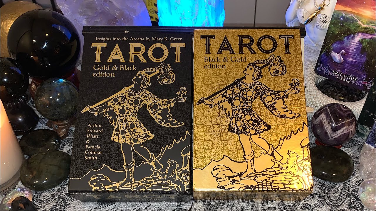 TAROT GOLD AND BLACK EDITION VS TAROT BLACK AND GOLD EDITION 🕊 SIDE BY SIDE EEEE HEEE ✈️✈️✈️