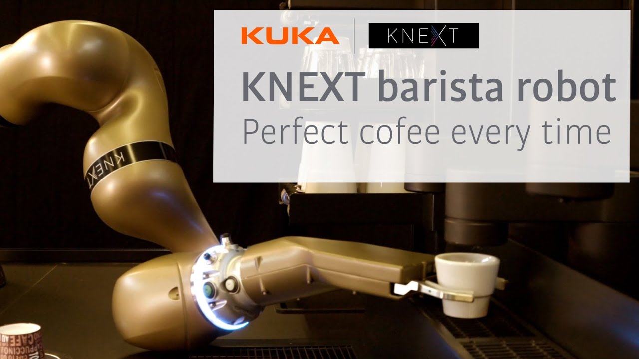 KNEXT Barista coffee robot makes perfect coffee every time