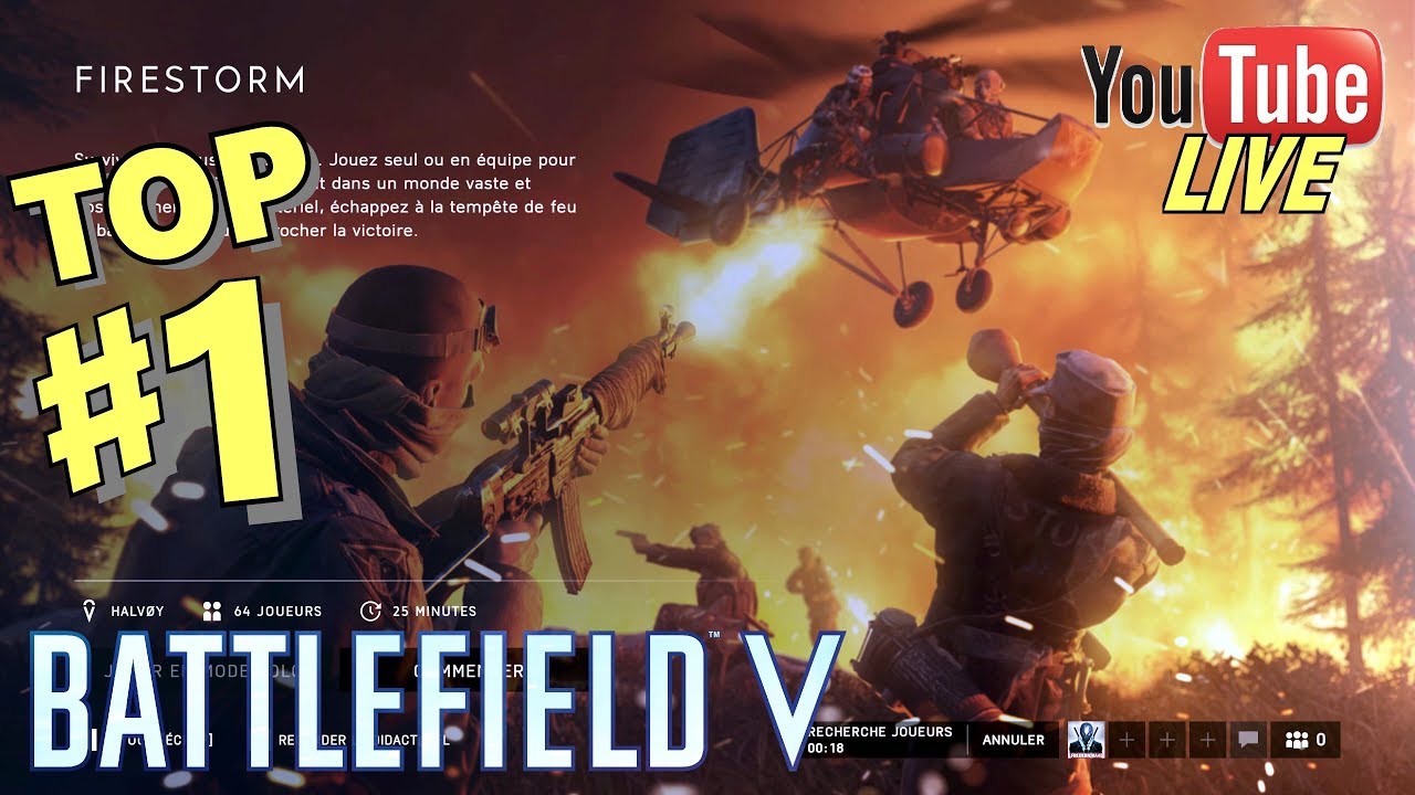 BATTLEFIELD V: Découverte FIRESTORM Mode Battle Royale - TOP #1 En Escouade