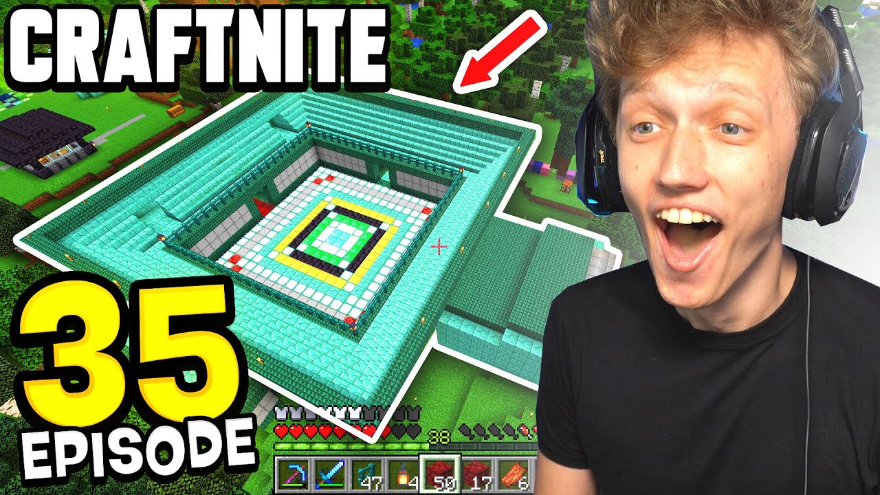 Craftnite: Episode 35 - MEGA BOXING ARENA COMPLETE! (epic pvp fights)