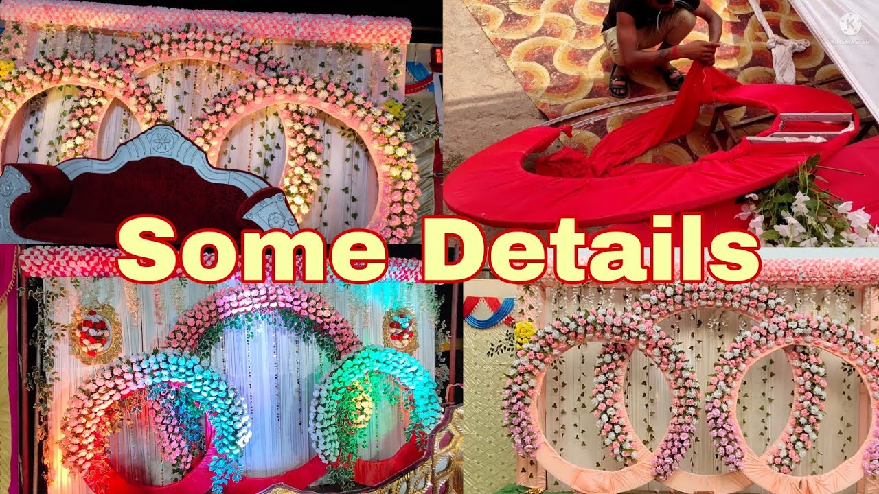 Wedding Flower Decoration Stage Some Details Haf Ring Stage 2022