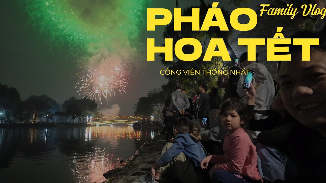 0 giờ, pháo hoa bừng sáng trên Công viên Thống Nhất – năm mới chính thức bắt đầu