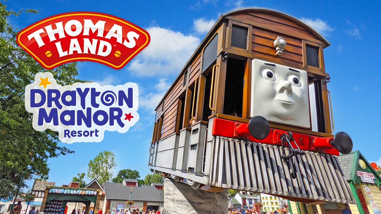 Toby's Tram Express Family Ride in Thomas Land at Drayton Manor (Sept 2021) [4K]