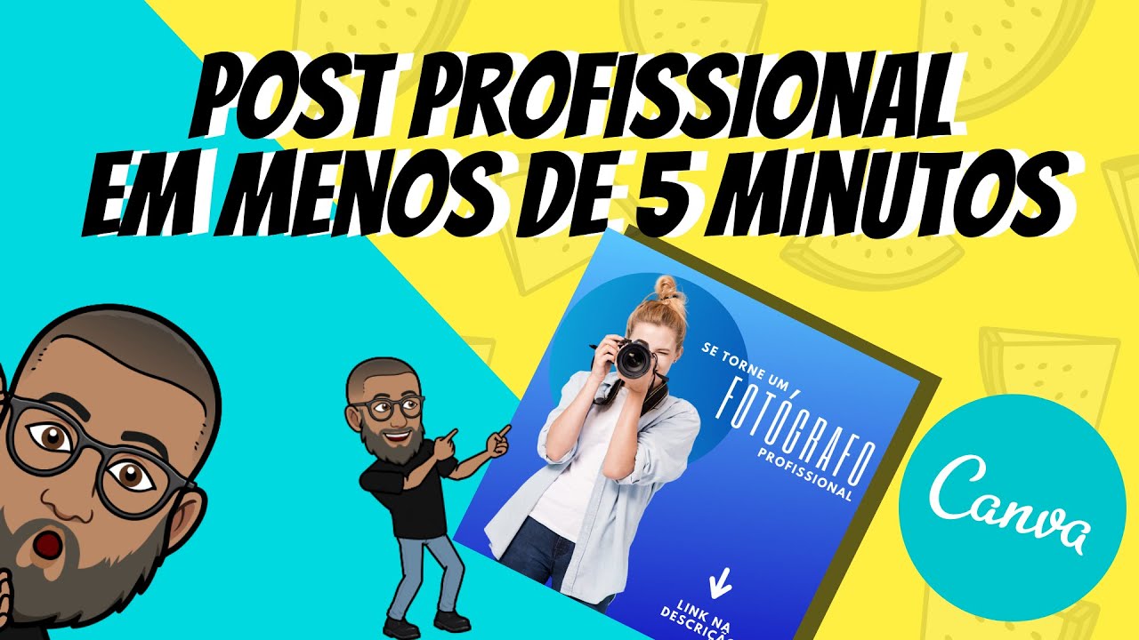 Como criar um post PROFISSIONAL para o Instagram com o Canva - R&Aacute;PIDO menos de 5 minutos - 2022