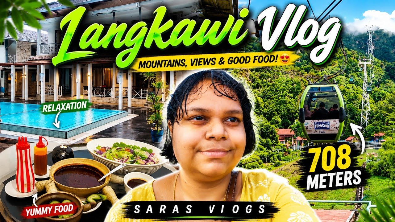 Langkawi-ல Semma Adventure! 🏝️| From Breakfast to SkyCab & Sky Bridge vlog |Saras Vlogs