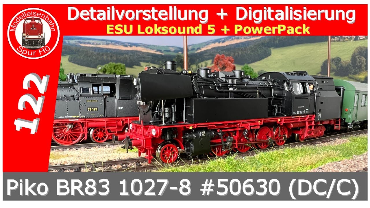 Piko BR 83.10 #50630 Vorstellung + Digitalisierung ESU Loksound 5 PowerPack Gewinnspiel Fahrvideo