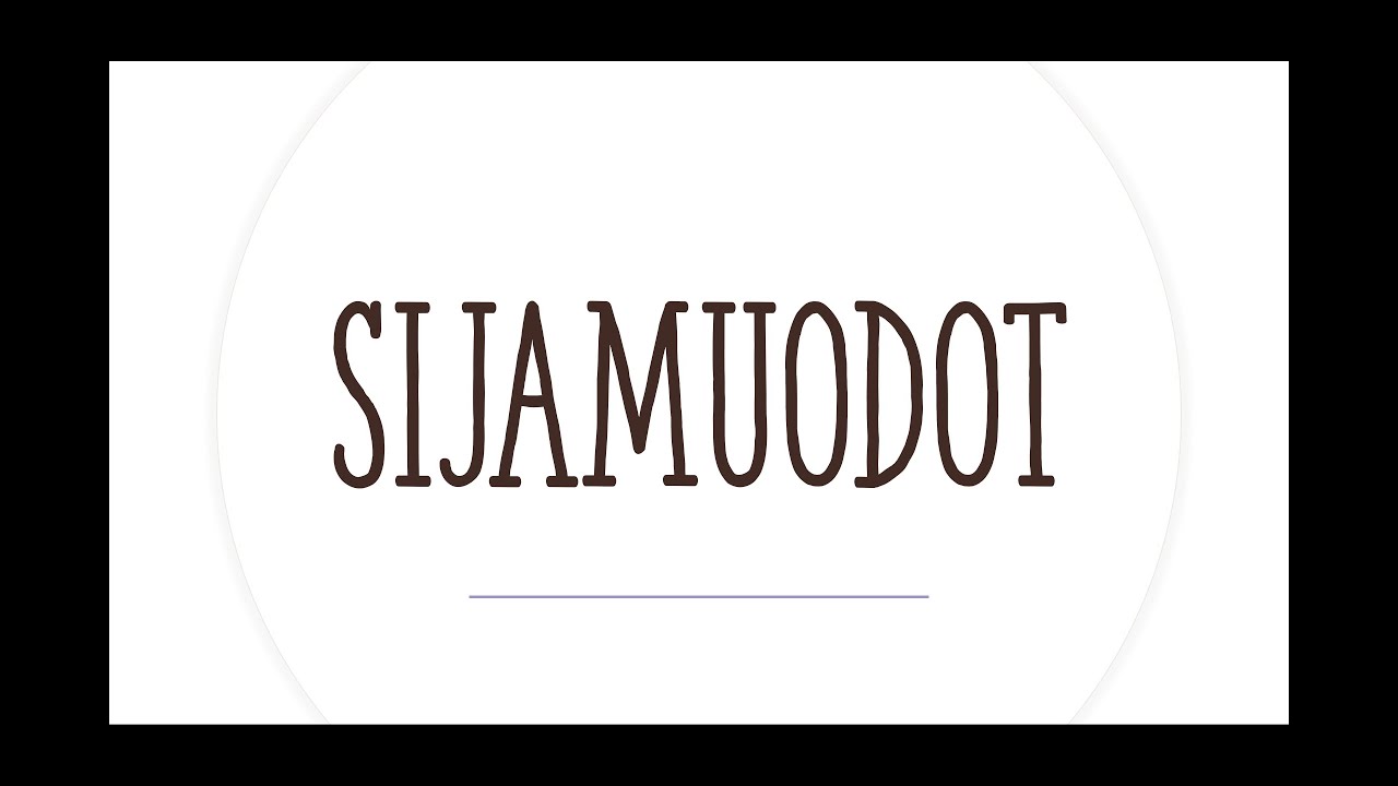 Nominien taivutus sijamuodoissa