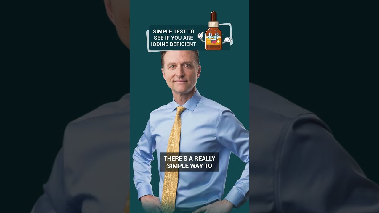 Dr. Berg explains a simple test to see if you are iodine deficient #drberg #iodine #deficient