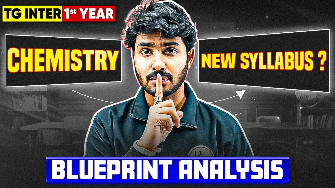 🚨 TG Inter 1st Year Chemistry New Syllabus? | Blueprint 2027 Full Details Telugu 🔥