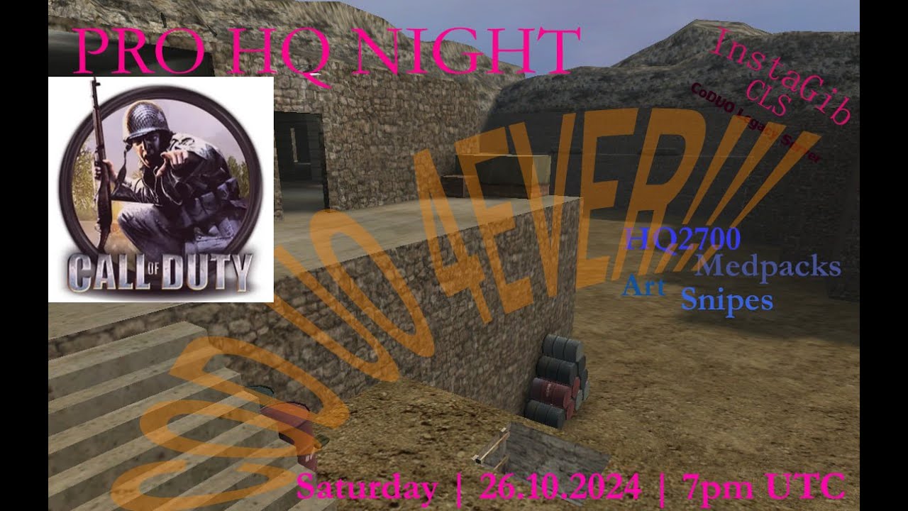 Pro HQ Event on Call of Duty Server - InstaGib CLS (2024 year)