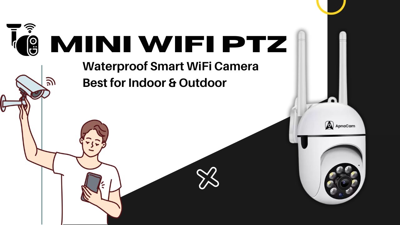 ApnaCam HD Mini PTZ Camera ,Night Vision 1080p,V380 Pro App Watch Live Streaming Security Camera