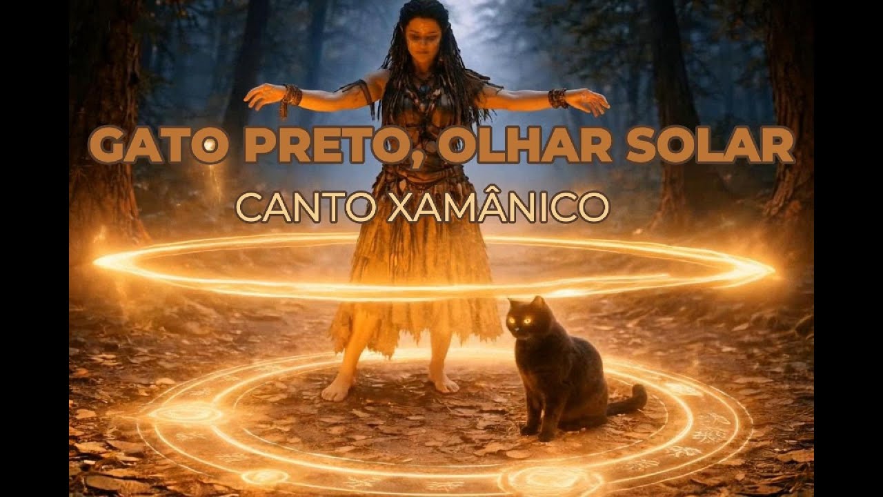 Gato Preto, Olhar Solar | Canto Xamânico 🐈‍⬛☀️