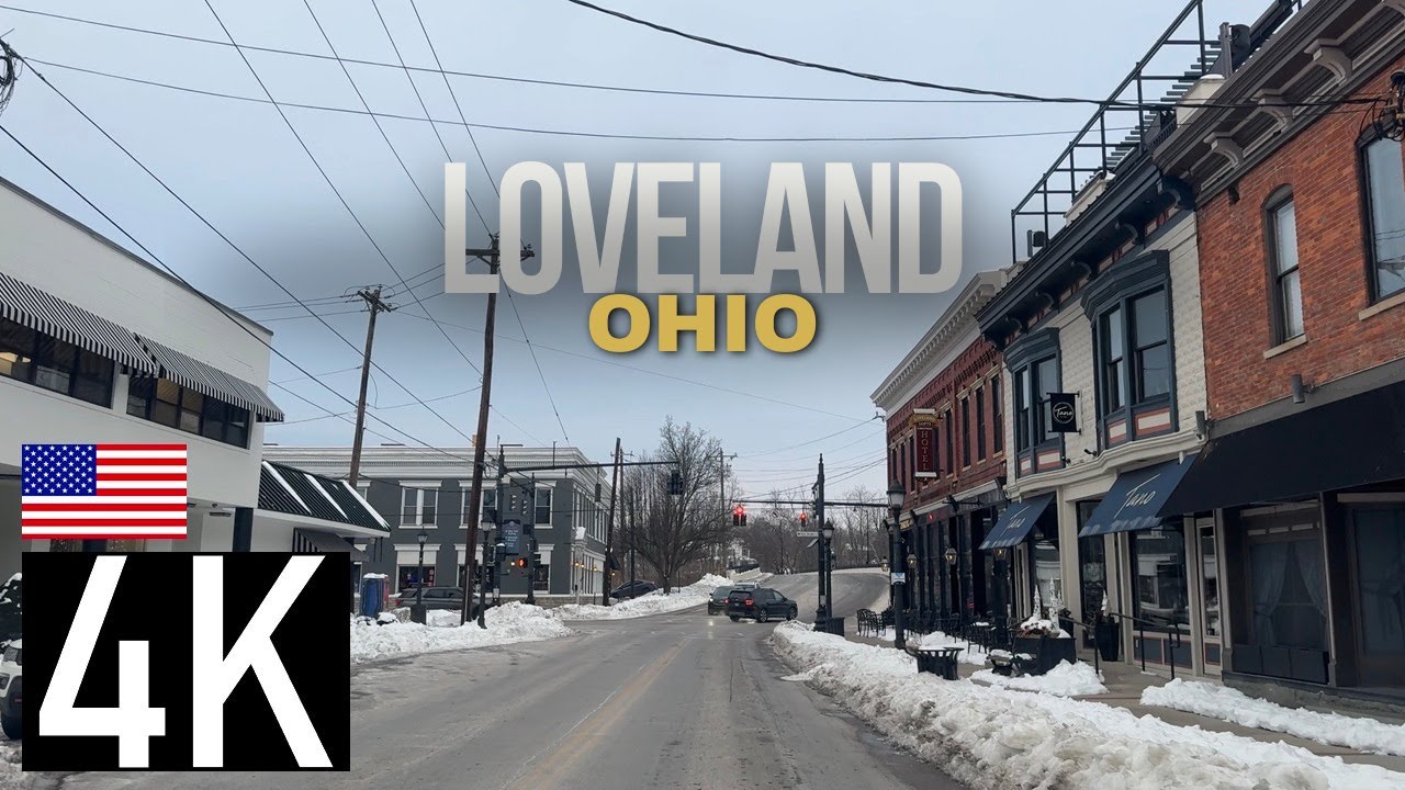 Road Tour of Loveland, Ohio in 4K - Top Cincinnati Suburb