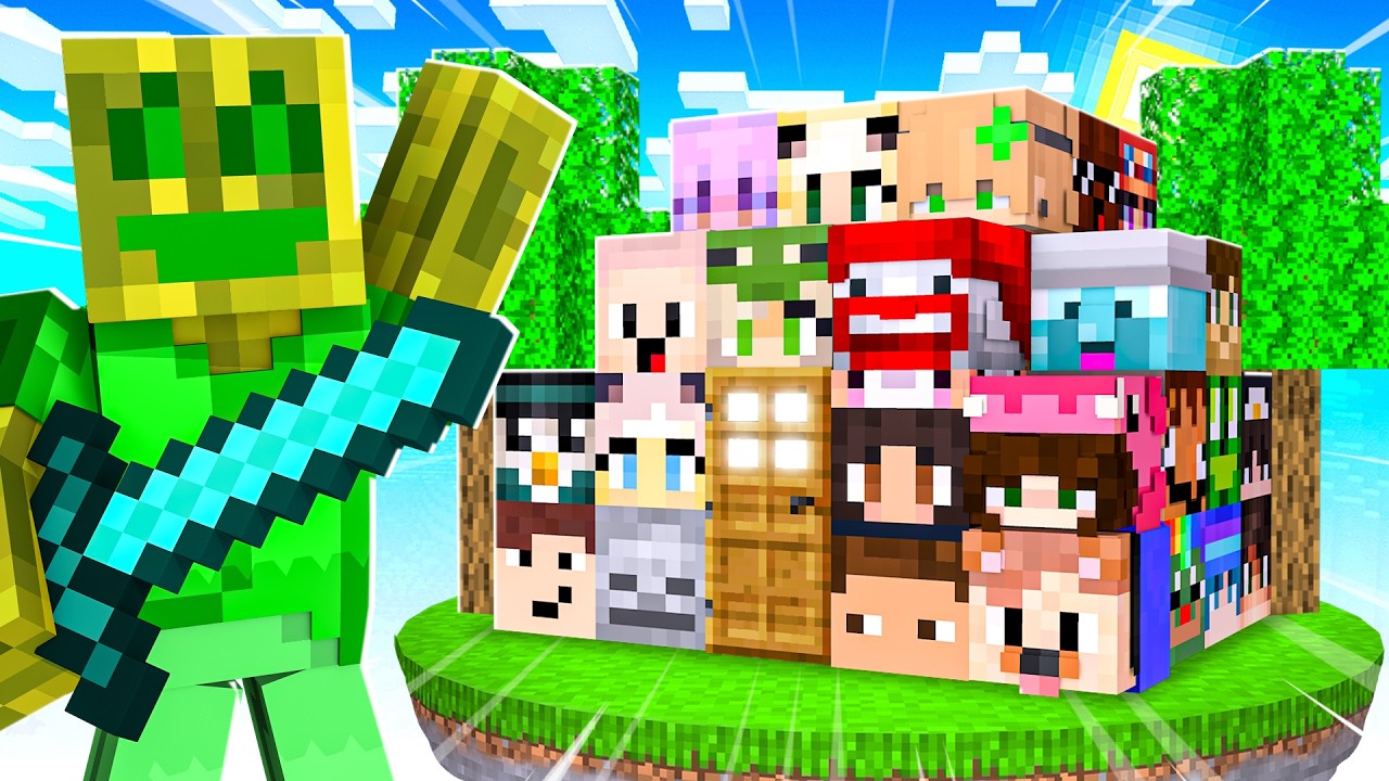 25 YOUTUBER HABEN DIESES HAUS GEBAUT... (+1 Block pro Person)