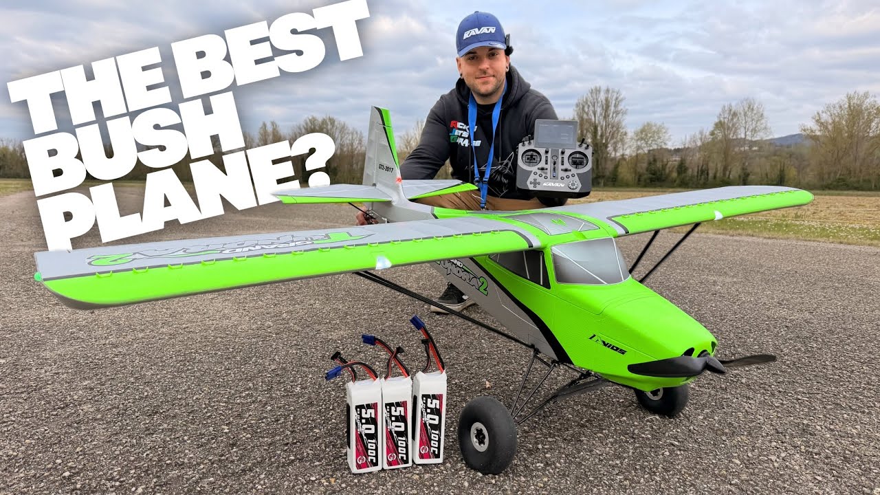 Avios Grand Tundra 2 [1700 мм] STOL Sport Plane (PNF) - Первый полет в ветреную погоду! [4K60fps ...