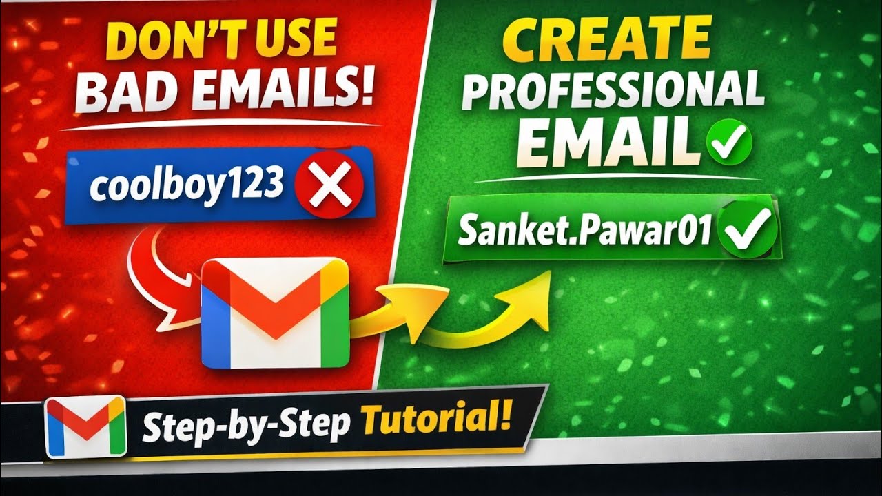 How to Create a Professional Email Address | Step-by-Step Gmail Tutorial (2026)