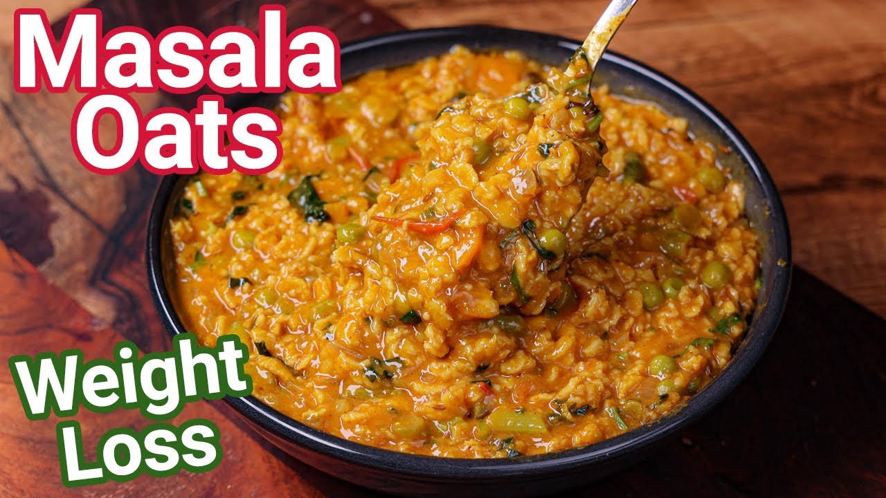 Masala Oats Recipe - Tasty & Healthy Weight Loss Recipe | New Way to Make Veg Masala Oats Upma