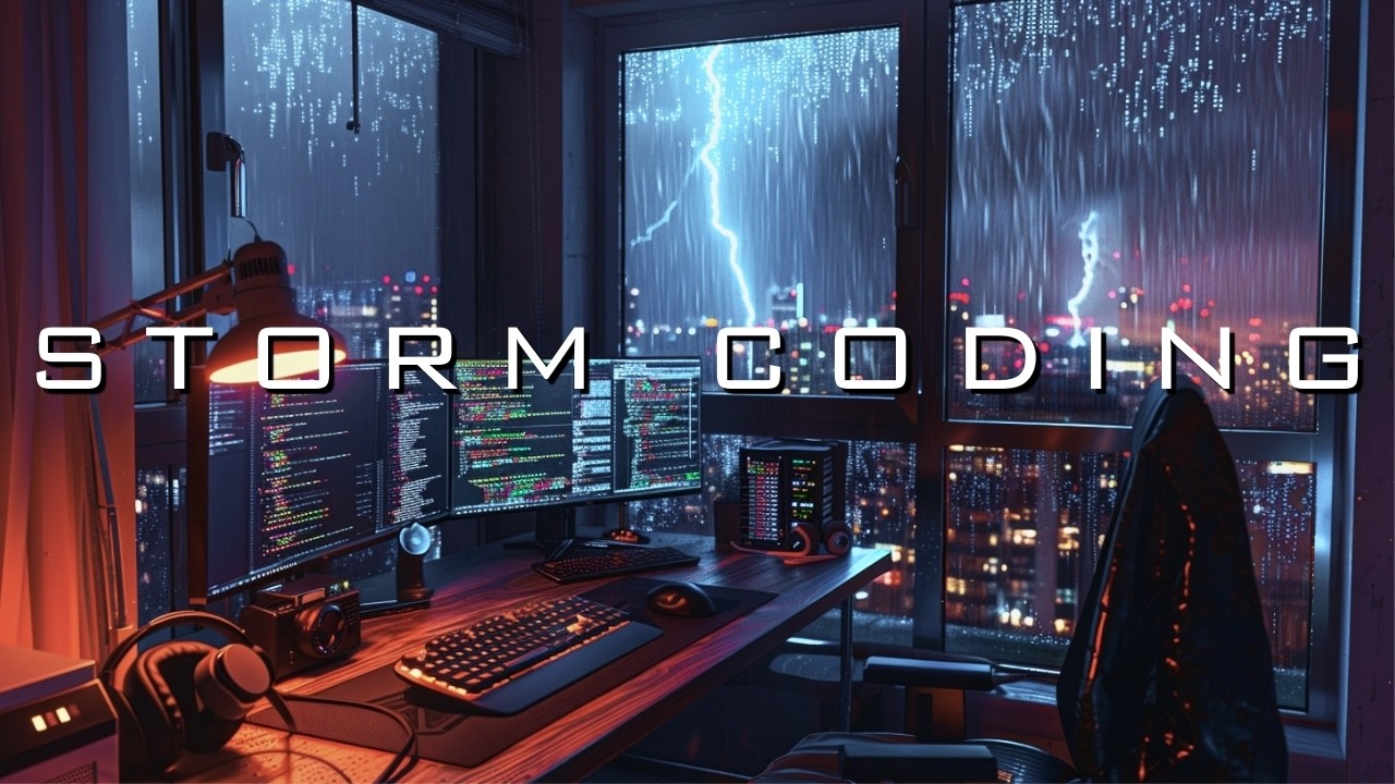 Storm Coding for Deep Work – 2 Hour Coding Music for Focus, Programming & Study