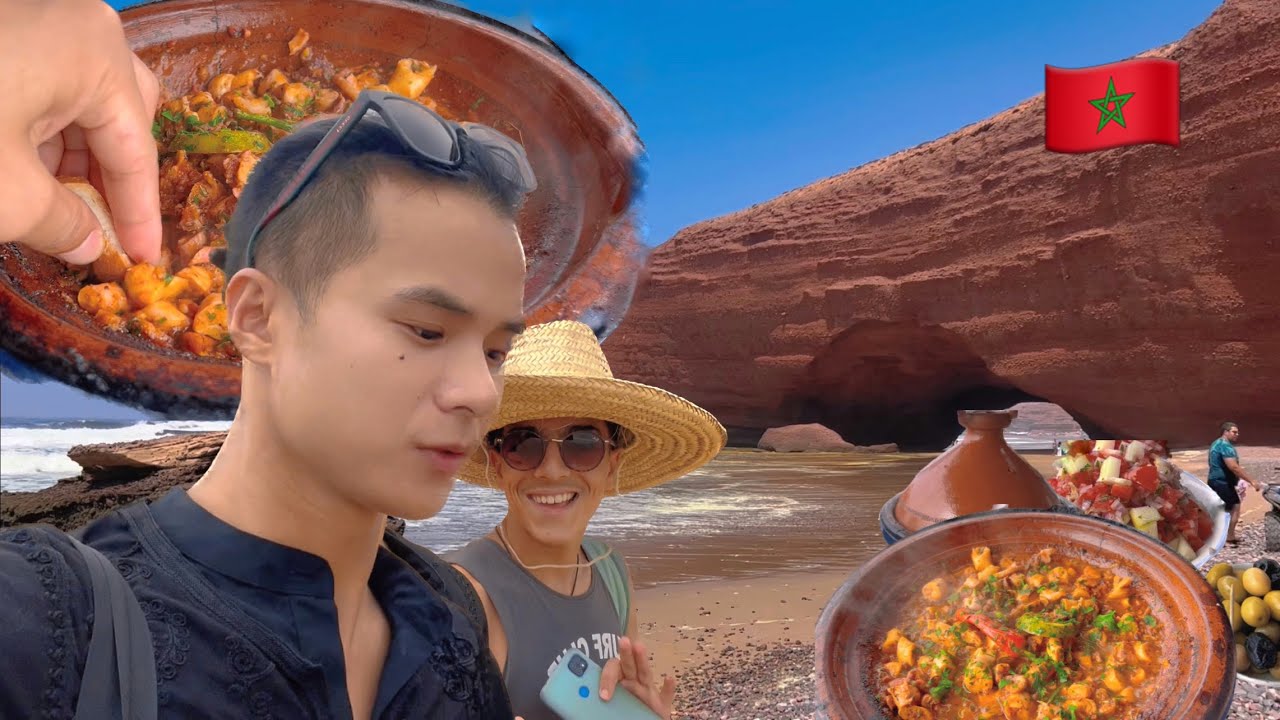Visit Legzira 2022 | The Most Beautiful Beach in Morocco | Cave Life and Octopus Squid Tajine