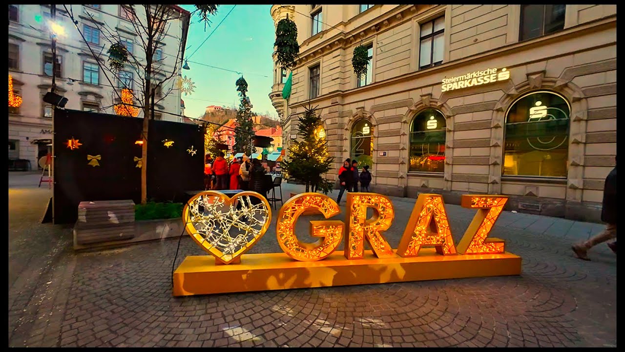 GRAZ - Advent in der Altstadt - Wunderschön in 4K - ein besonderes Erlebnis für alle Besucher