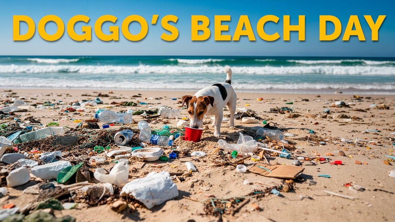 Walking My Dog on the Dirtiest Beach in the World… I Was Shocked 🌊😱
