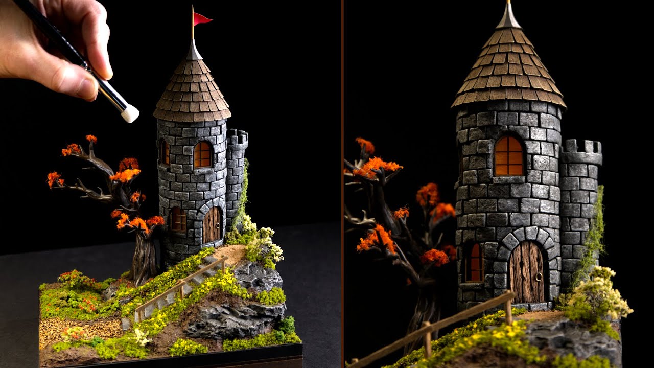 Medieval-Fantasy Tower - Diorama Build