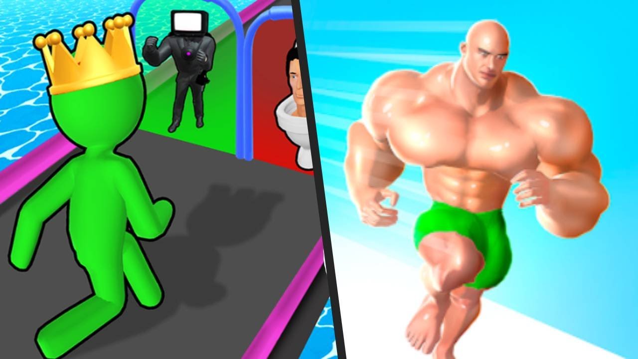 GIANT RUSH vs MUSCLE RUSH - Satisfying ASMR Mobile Gameplay Funny UPDATE ios