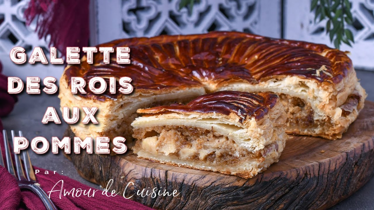 la meilleure galette des rois aux pommes et speculoos, recette facile et rapide de