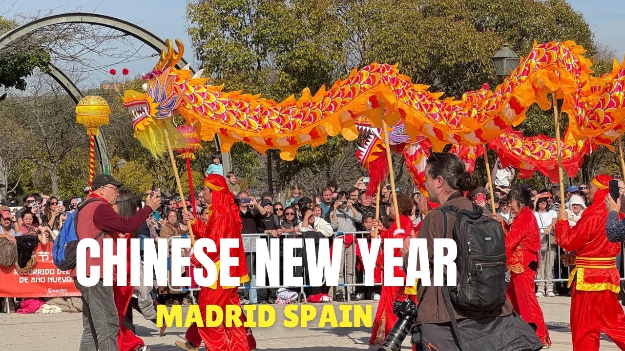 🐉 Dragons in Spain?! Chinese New Year Parade in Madrid 2026
